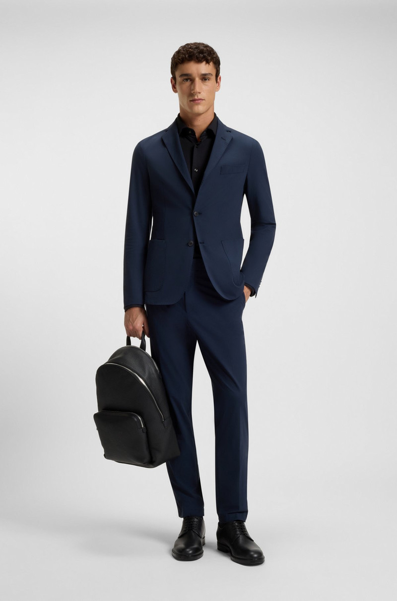 BOSS SLIM-FIT SHIRT IN BRUSHED STRETCH FLANNEL outlook