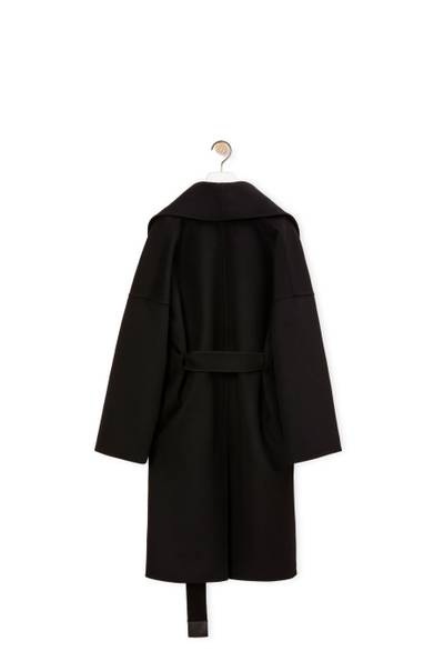 Loewe Belted coat in wool and cashmere outlook