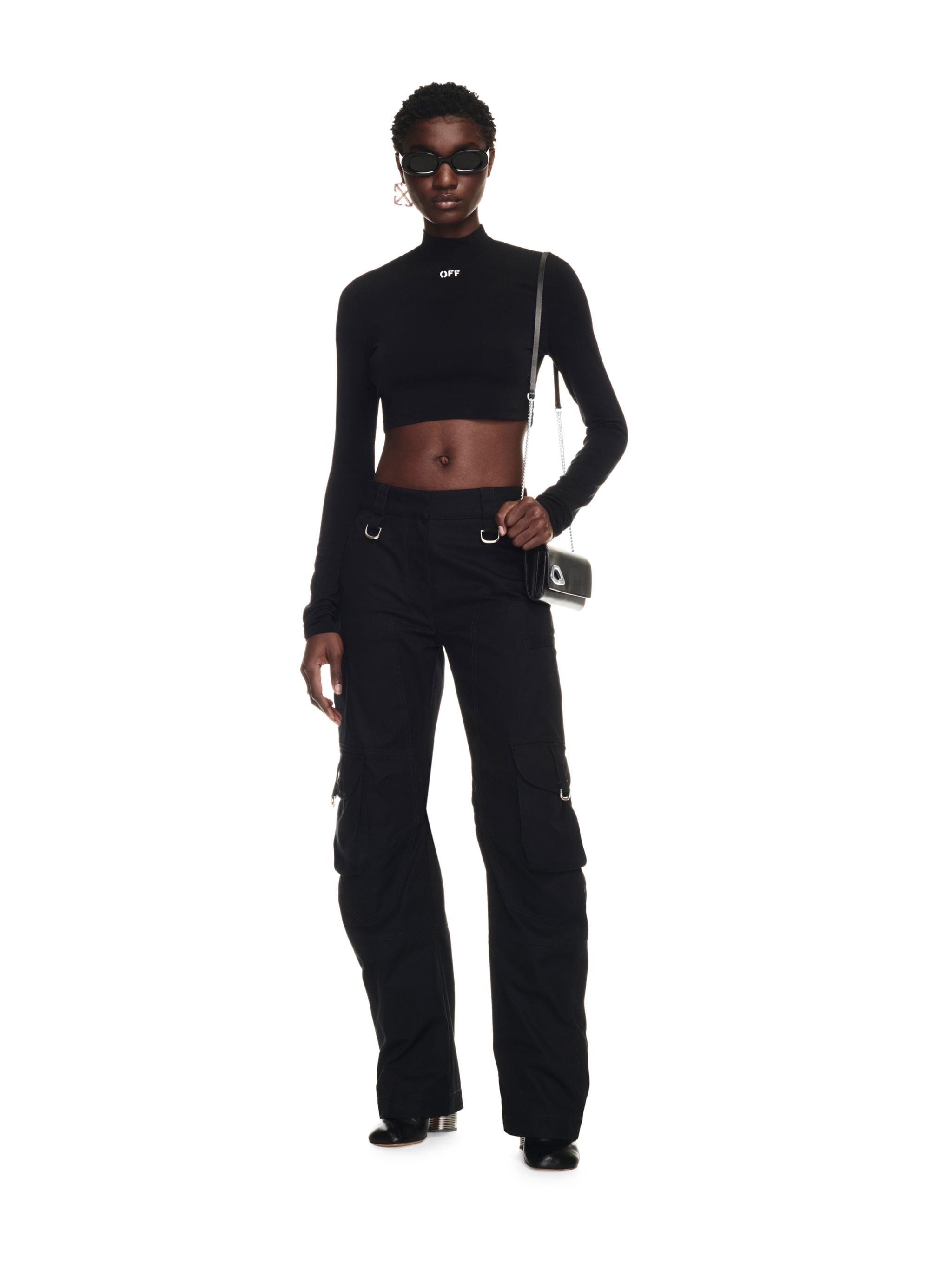 Co Simple Cargo Pkt Over Pant Black No C - 2