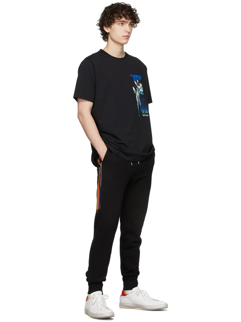 Paul Smith SSENSE Exclusive Black Brush Stroke Sweatpants outlook