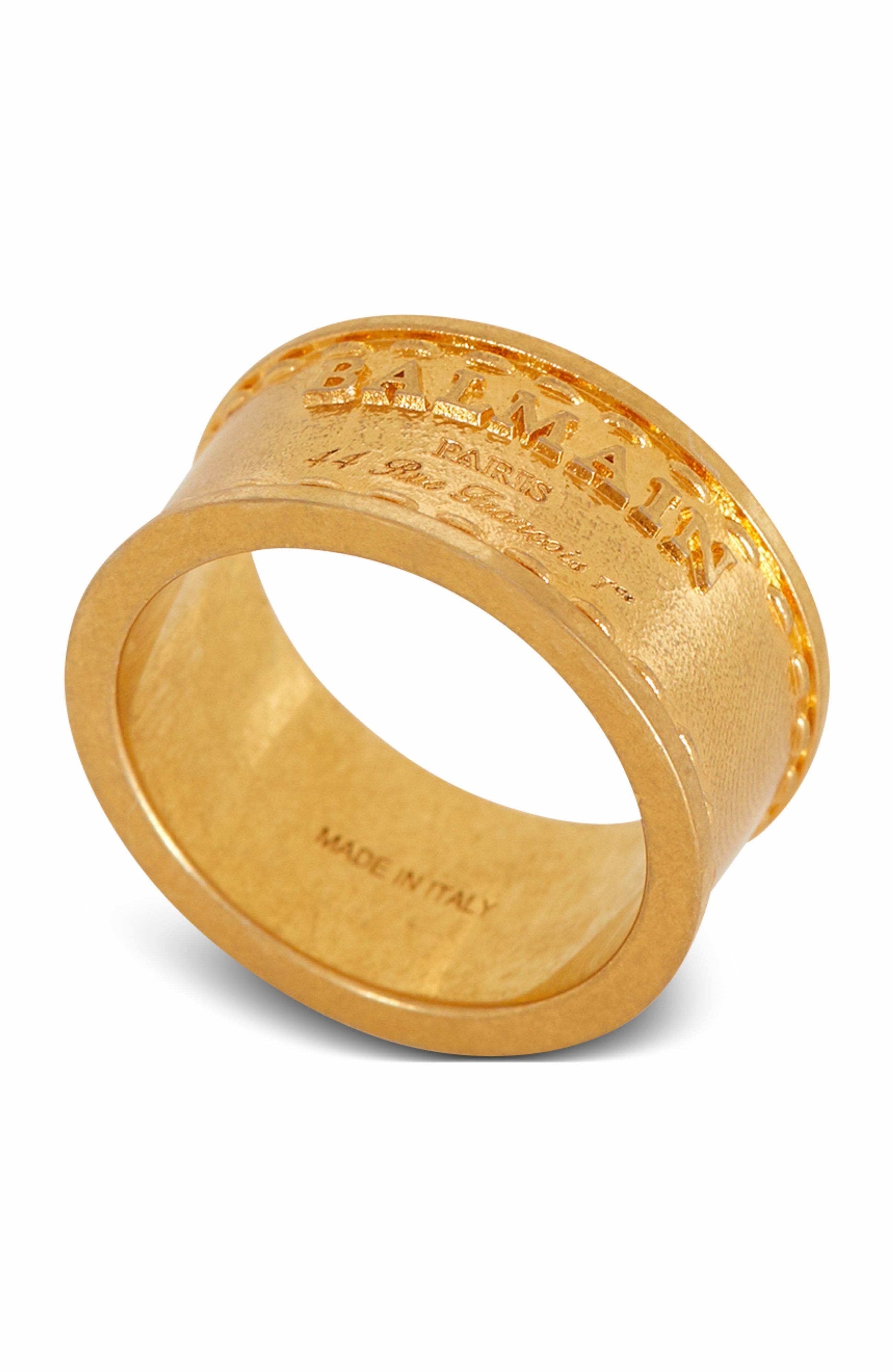 Balmain Signature Tubular earrings in Gold at Nordstrom - 4