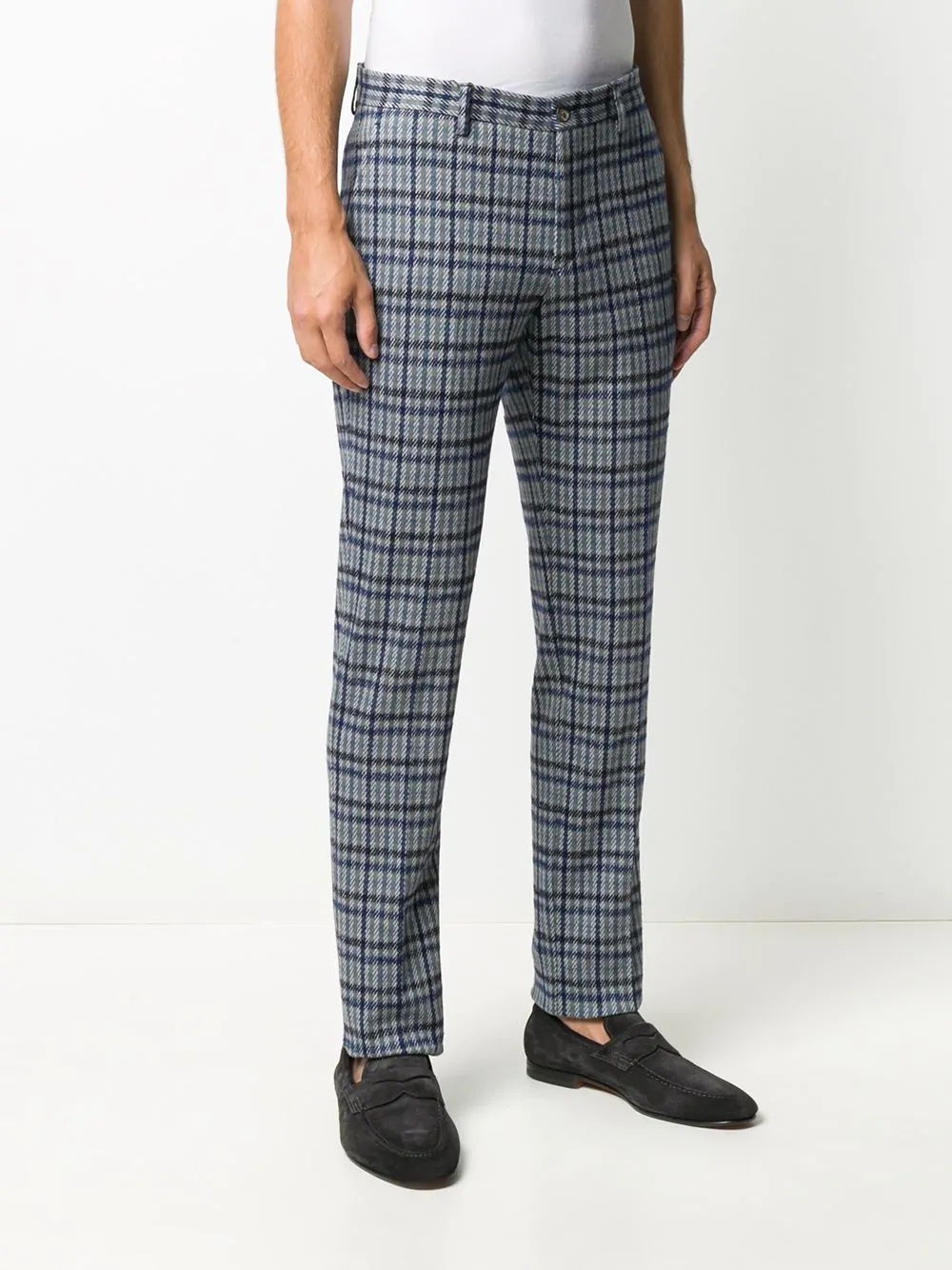 houndstooth-print slim-fit trousers  - 3