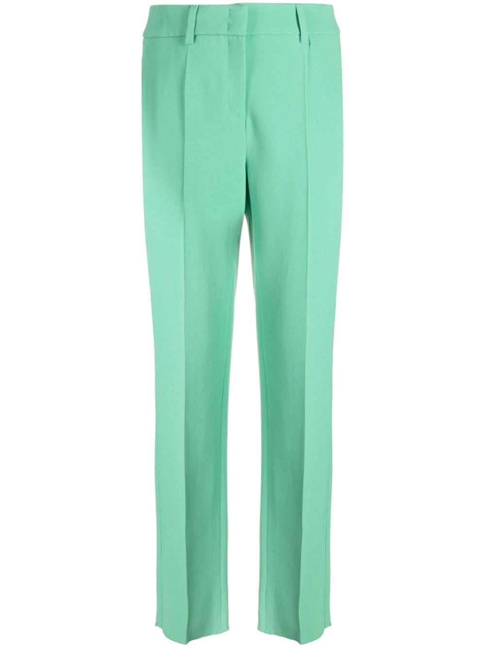 pressed-crease high-waisted trousers - 1