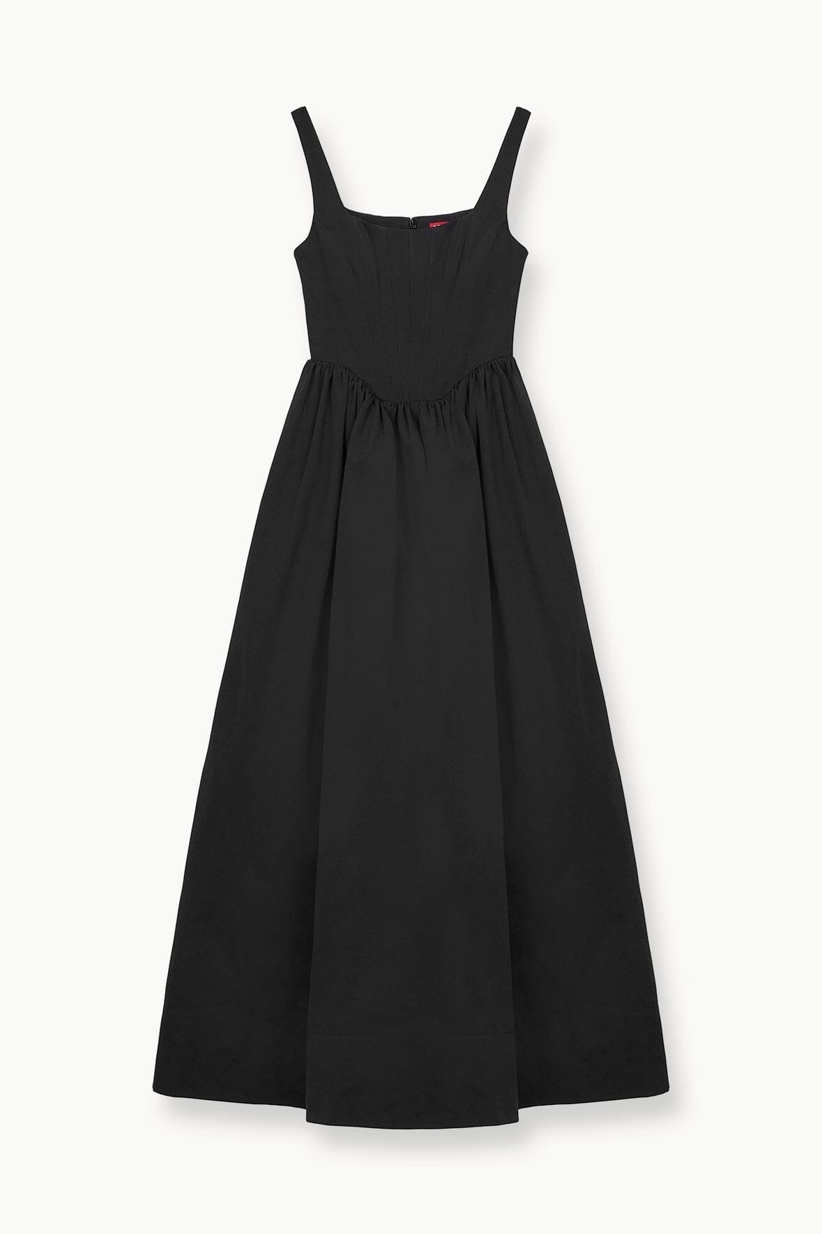 STAUD MAXI LANDSCAPE DRESS BLACK - 1