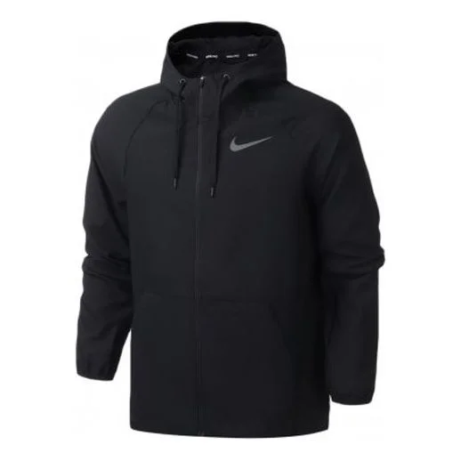 Nike Flex Full-length zipper Cardigan Woven Sports Jacket Black CK1910-010 - 1
