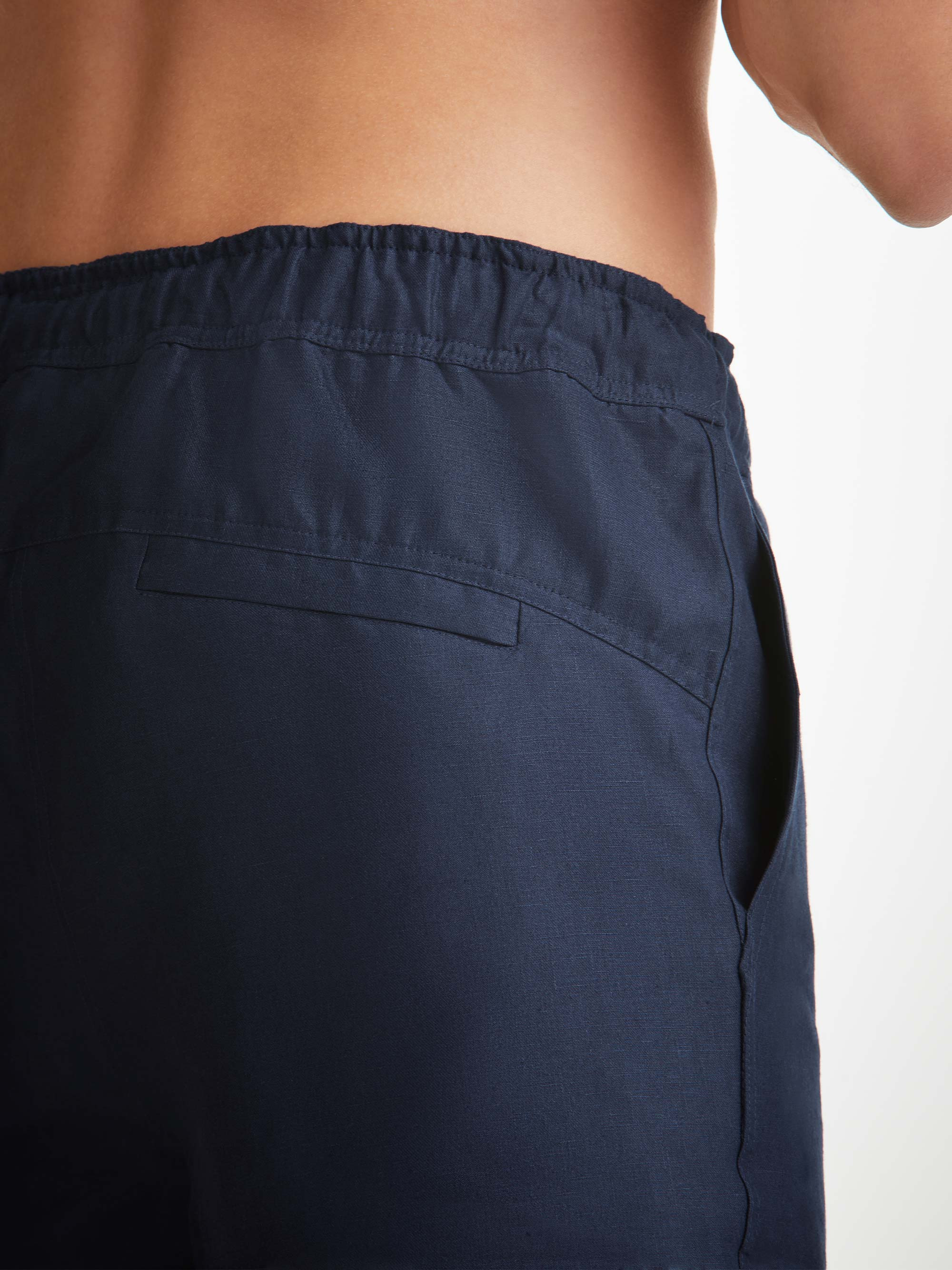 Men's Shorts Sydney 2 Linen Navy - 7