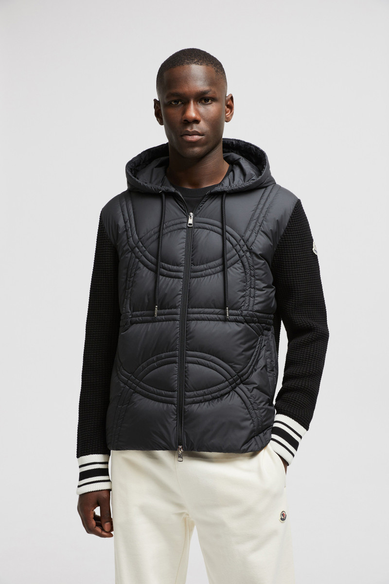 Moncler Logo-Quilted Padded Cotton Zip-Up Hoodie outlook
