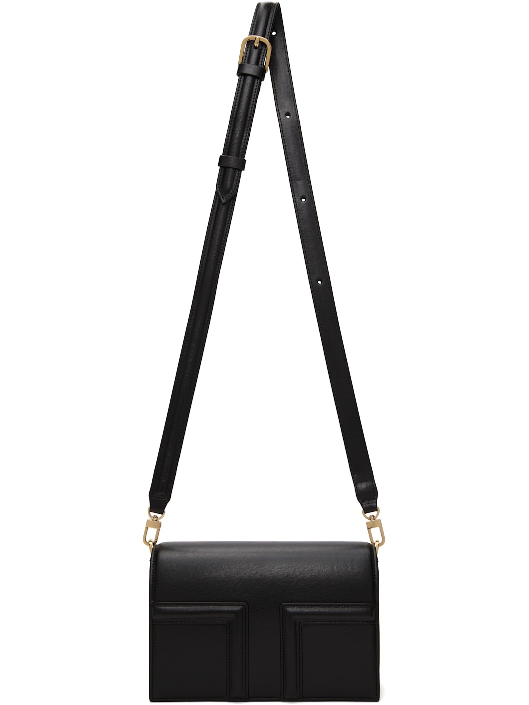 Black Mini T-Flap Leather Bag - 4