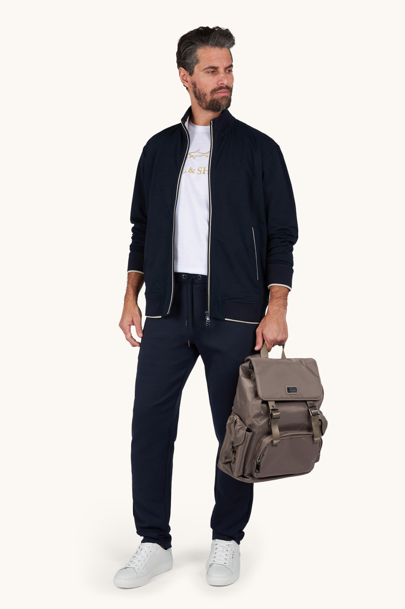 Paul & Shark ZIP‑UP SWEATSHIRT IN ACTIVE FLEECE COTTON outlook