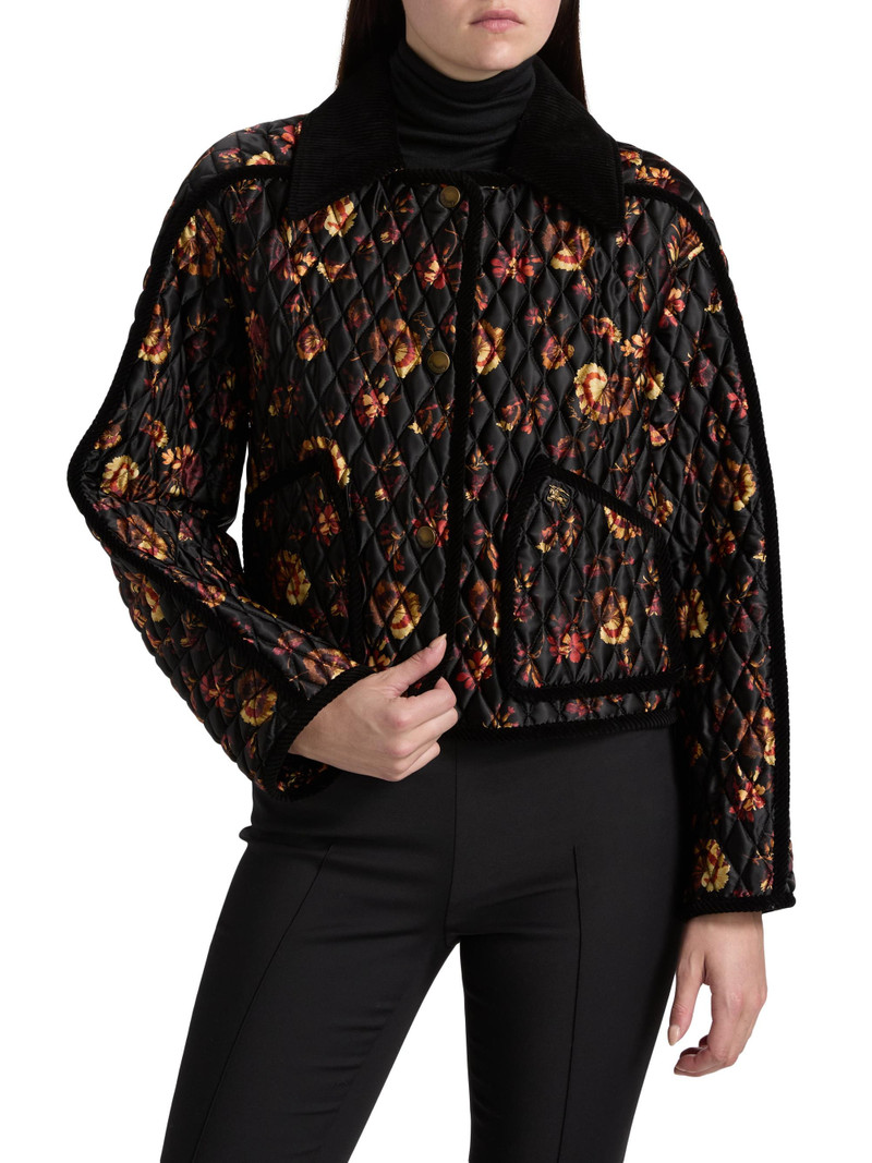 Women's Floriston Floral Quilted Jacket - Crimson Red 3