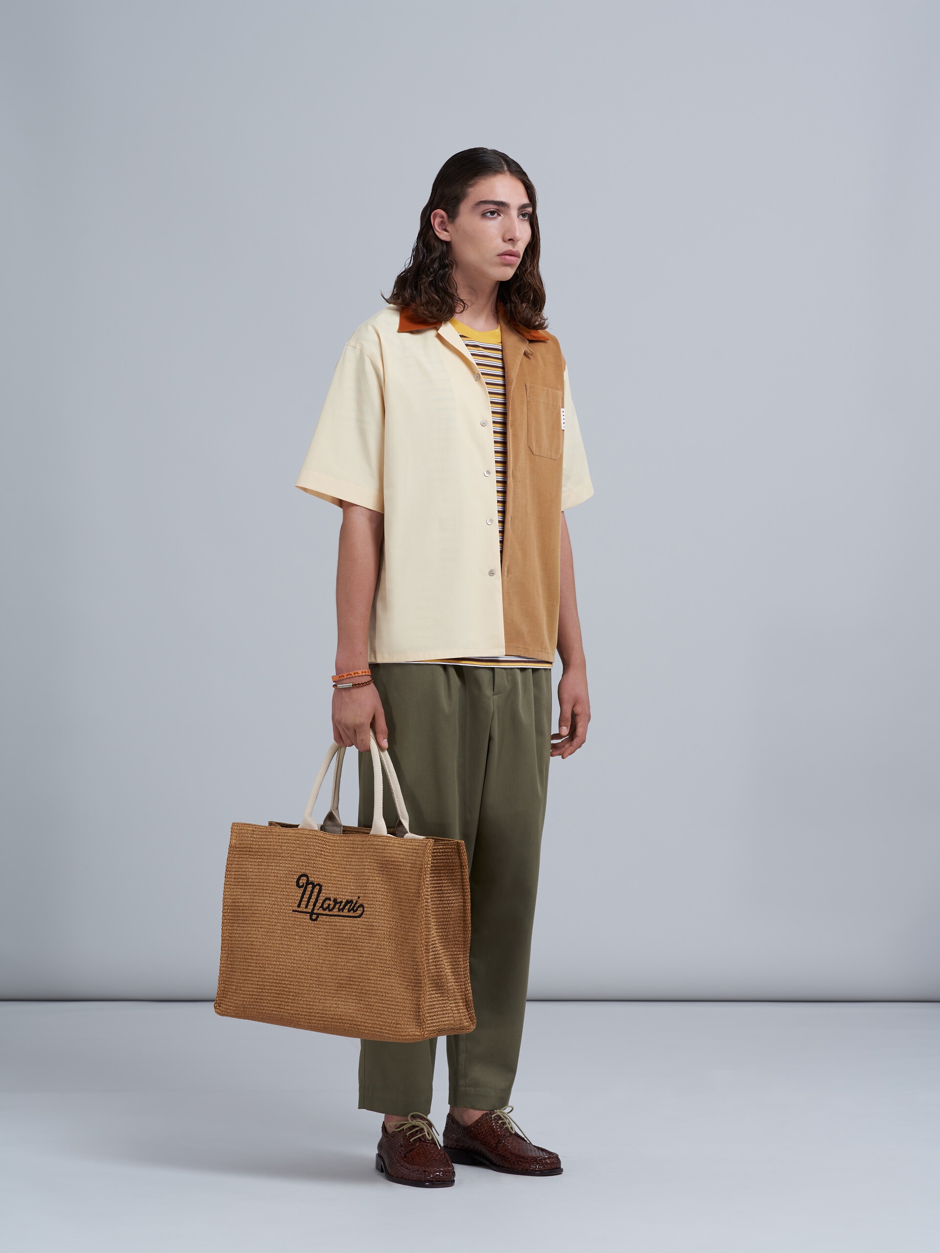 GABARDINE COTTON CROPPED TROUSERS - 5
