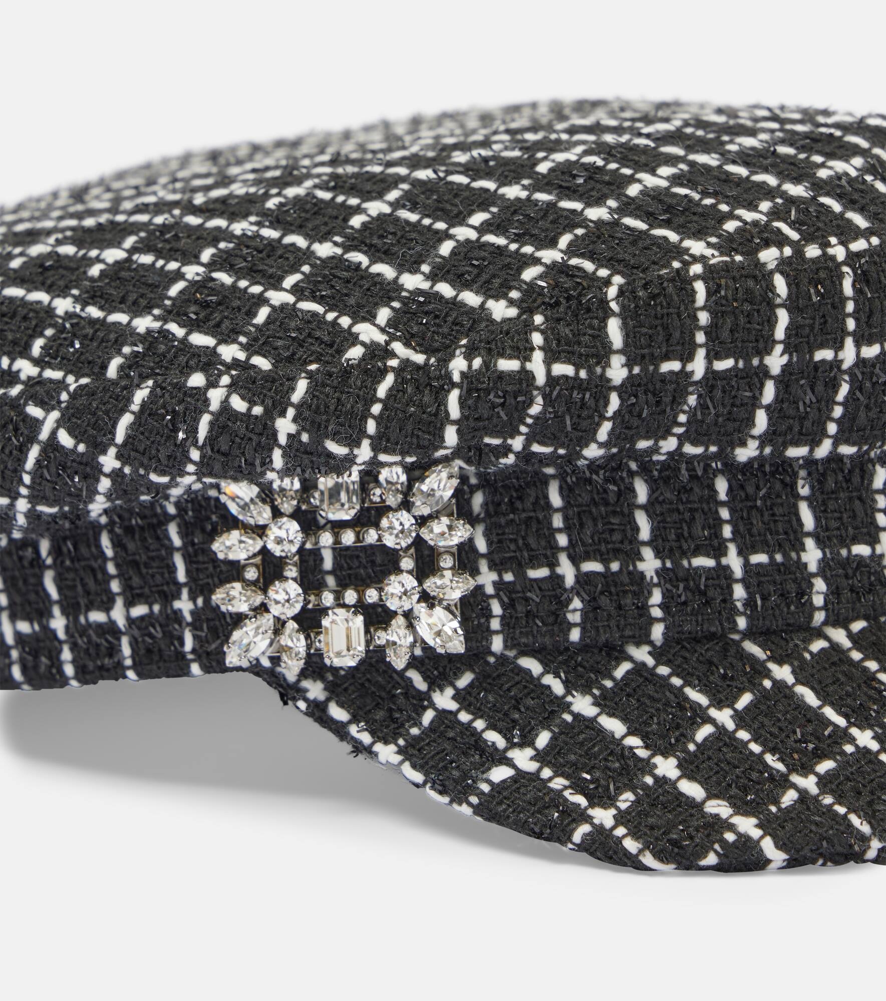 Embellished newsboy cap - 3