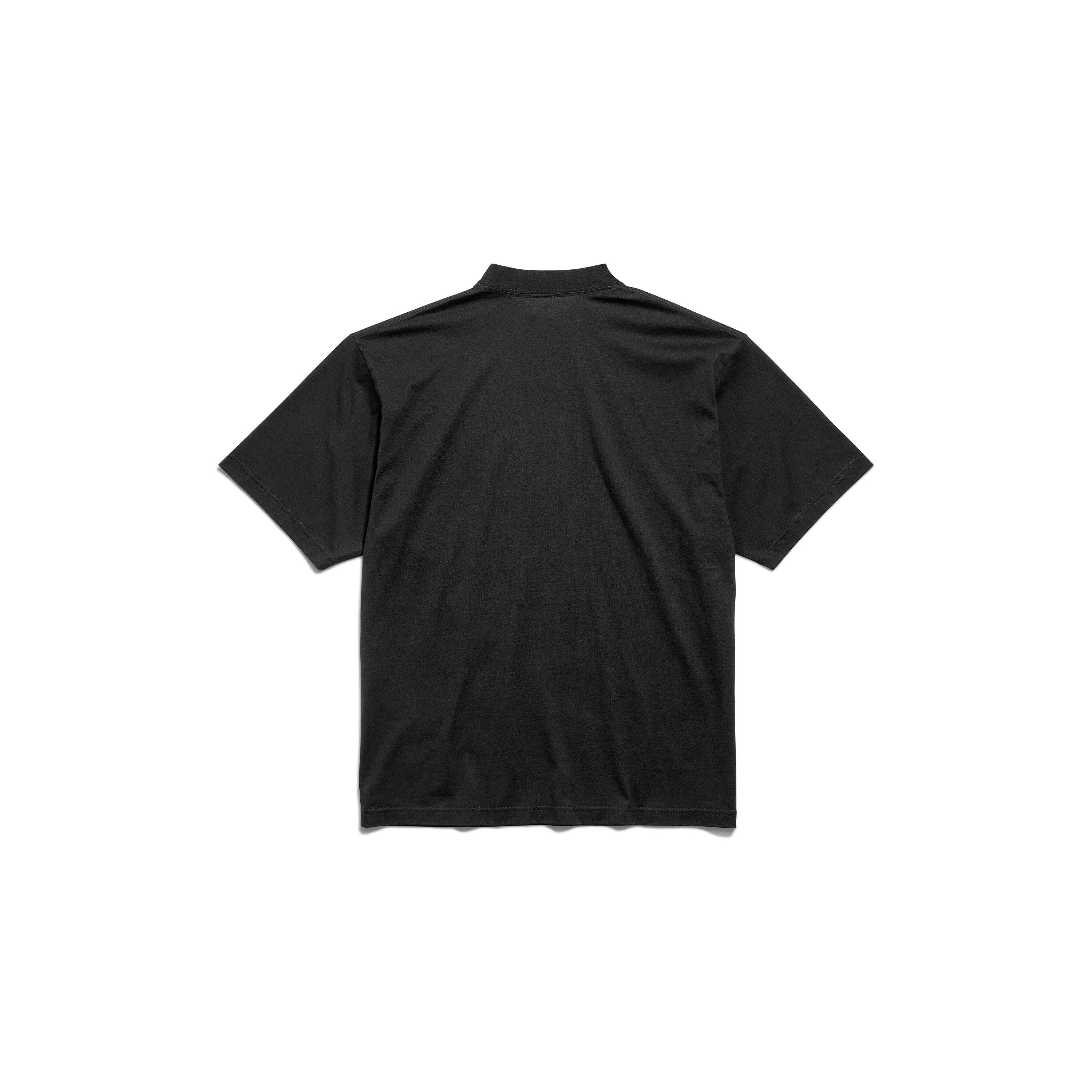 (WMNS) Balenciaga Beverly Hills T-shirt Medium Fit 'Black' 764235TQVS69034 - 2