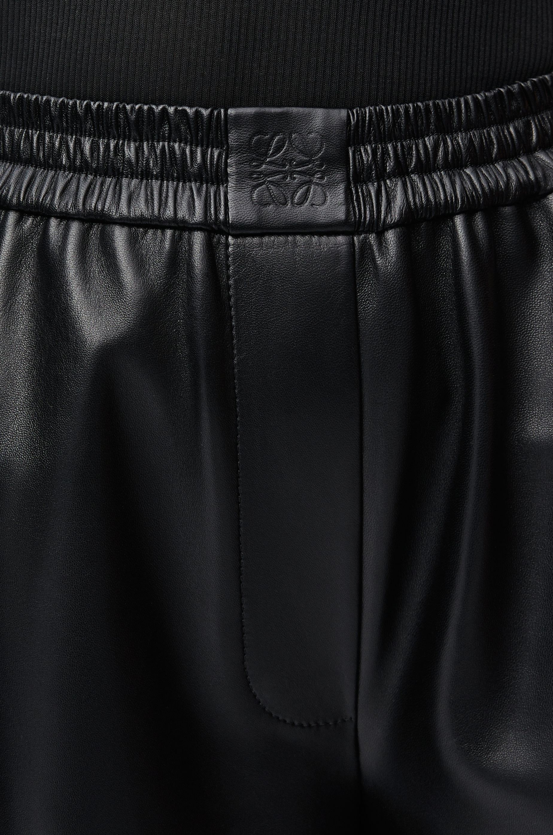 Cropped trousers in nappa lambskin - 4