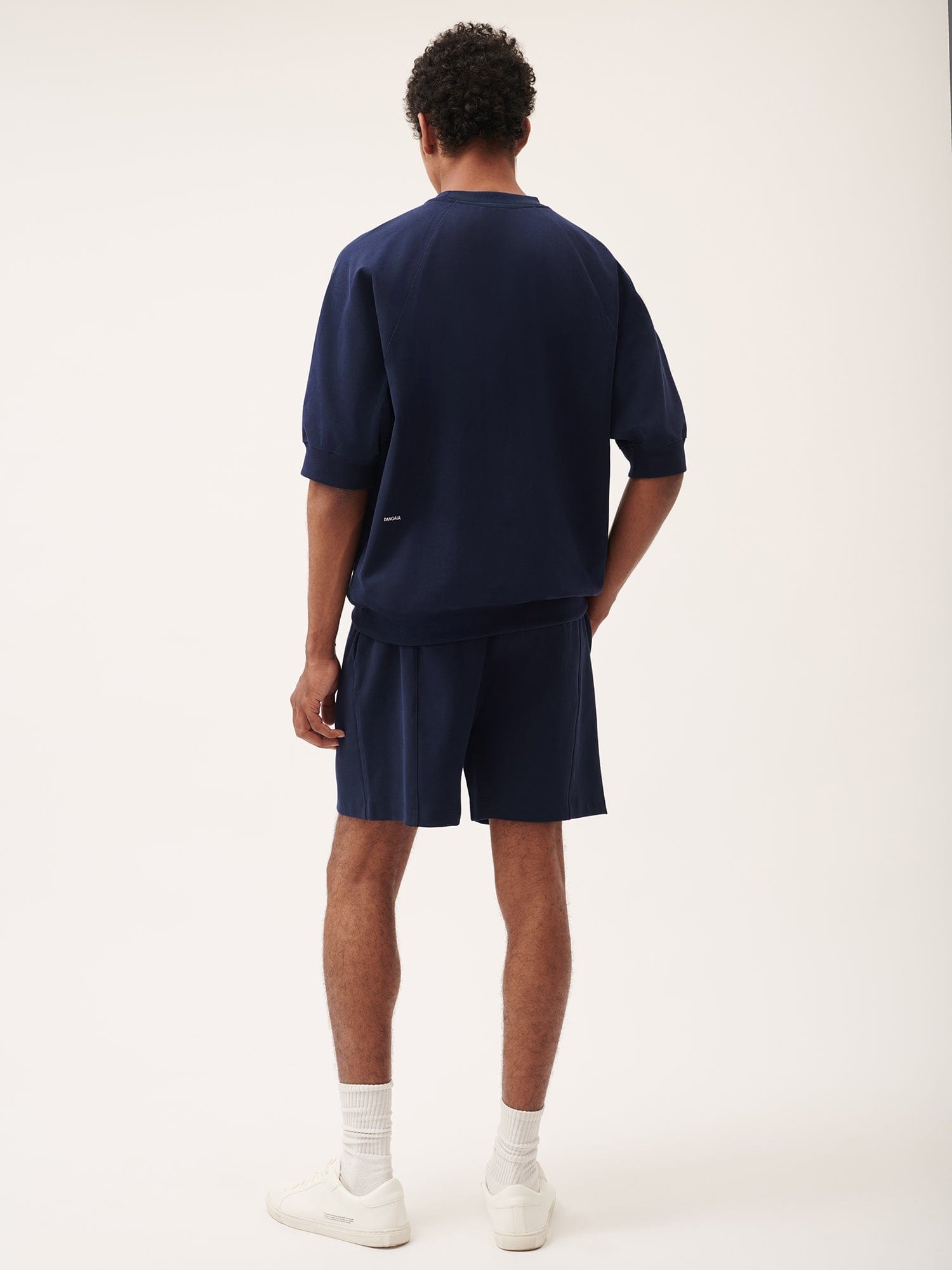 Mens DNA Double Jersey Panelled Shorts - Navy - 3