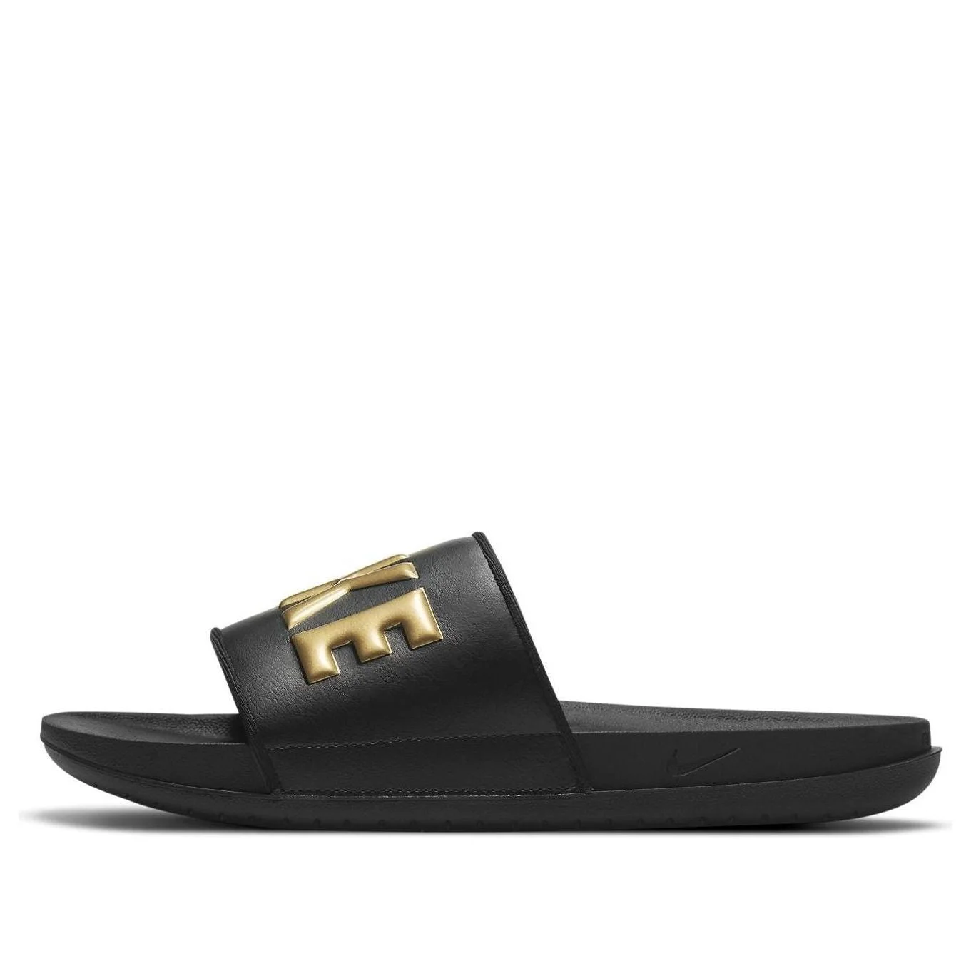 Nike OffCourt Slide 'Black Metallic Gold' BQ4639-010 - 1