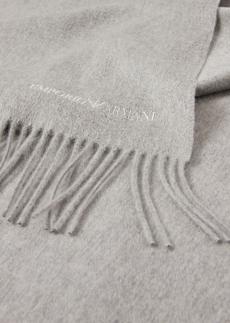 EMPORIO ARMANI Casentino cashmere scarf outlook