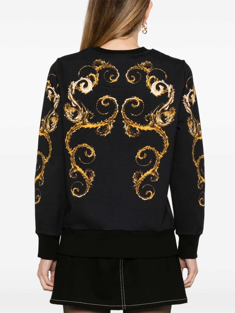 Barocco-print sweatshirt - 4