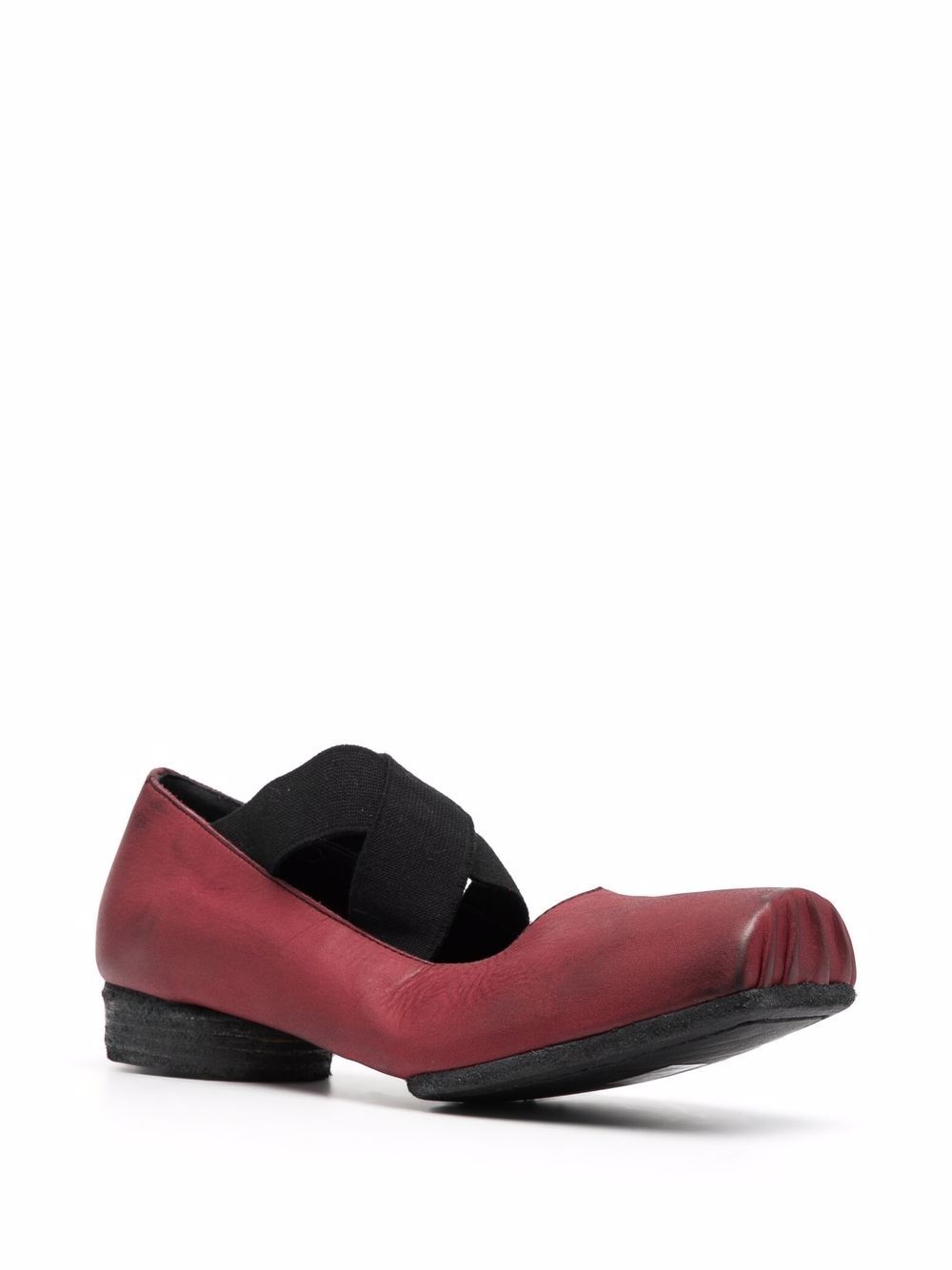 crossover-strap ballerina shoes - 2