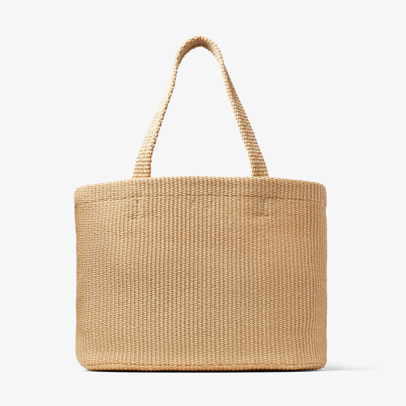 Beach Tote Natural Raffia Tote Bag with Jimmy Choo Embroidery 6