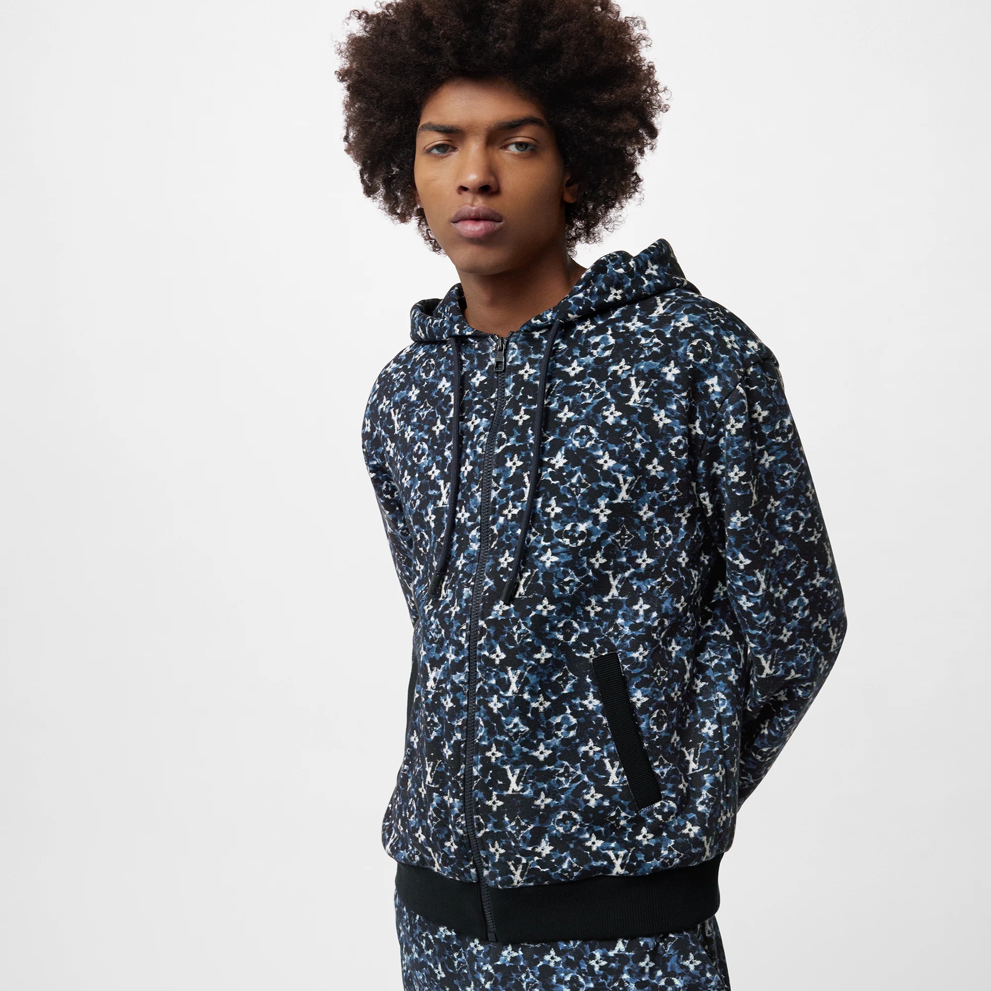 Louis Vuitton Monogram Zip-Through Cotton Hoodie | REVERSIBLE