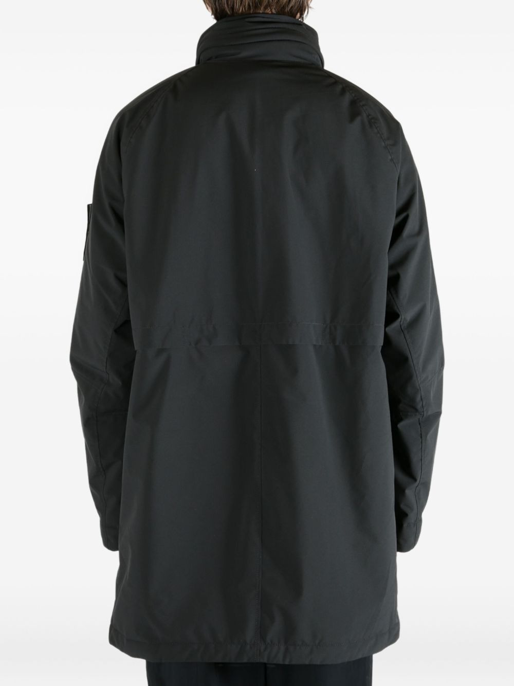 logo-patch padded coat - 4