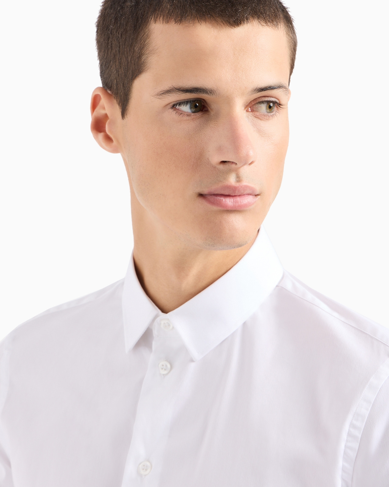 STRETCH COTTON POPLIN SHIRT - 5