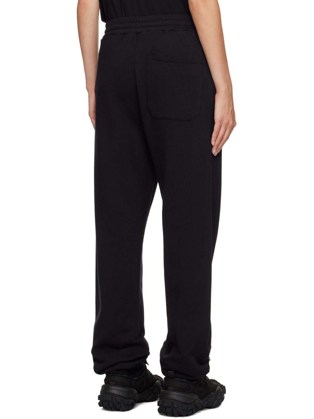 Black Three-Pocket Lounge Pants - 3