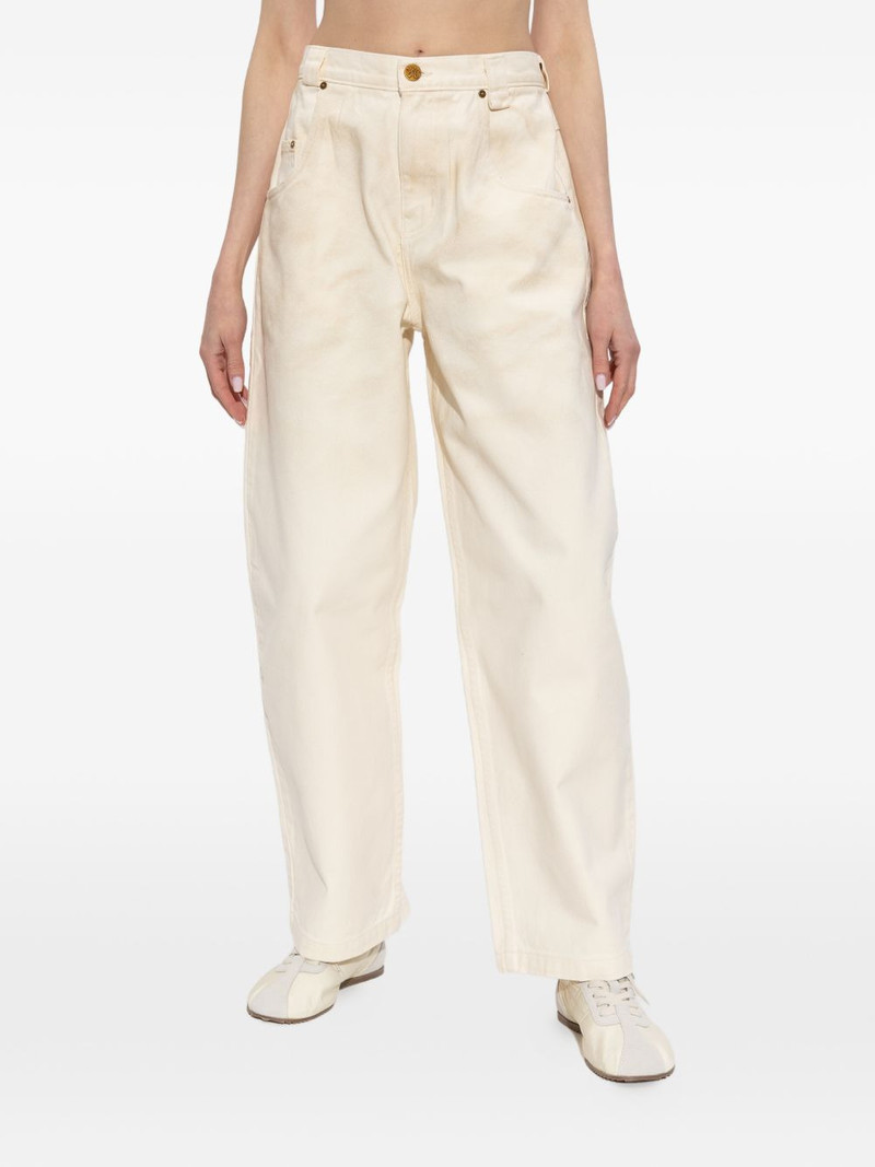 logo patch denim trousers 3