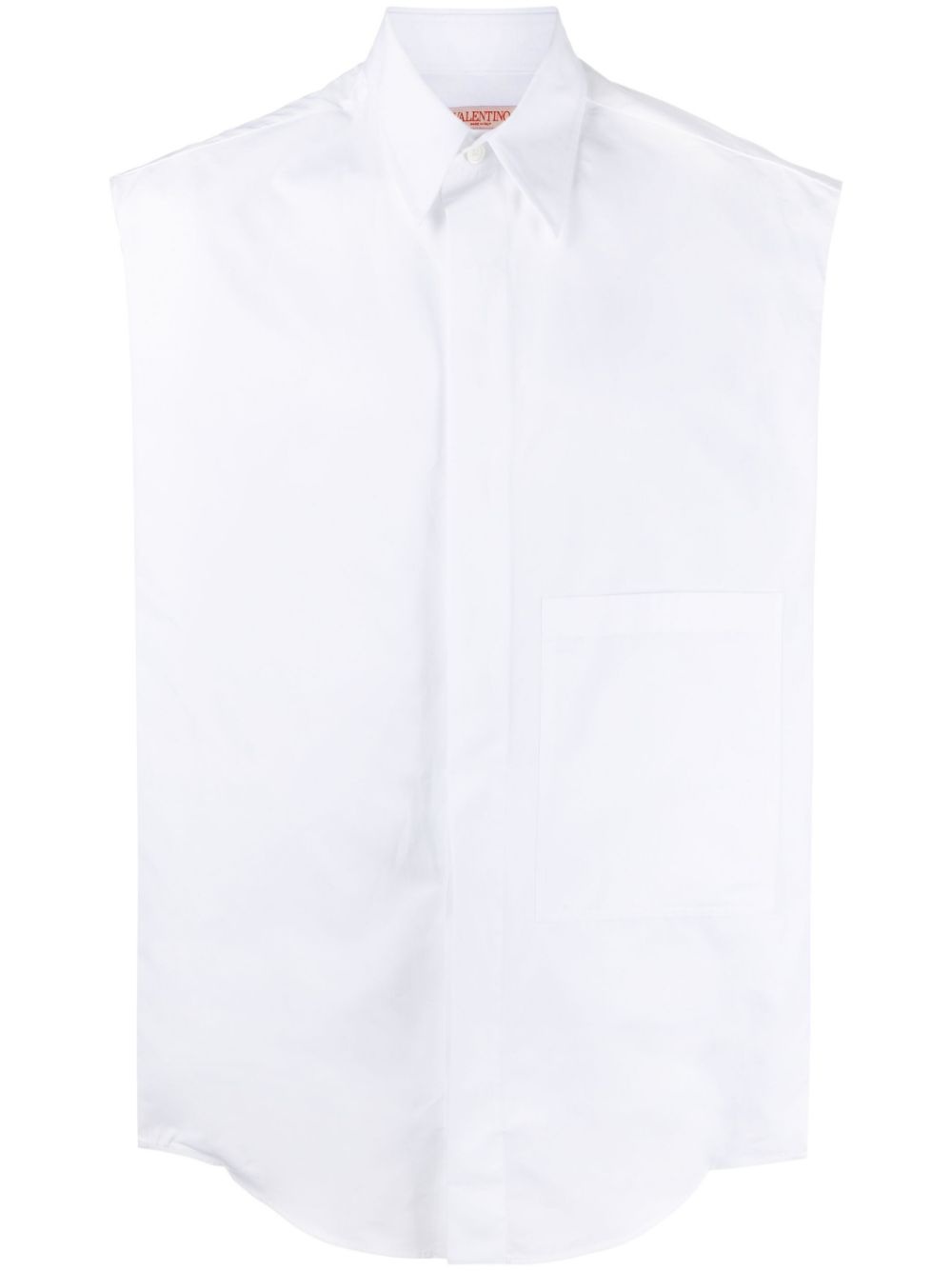 sleeveless cotton shirt - 1