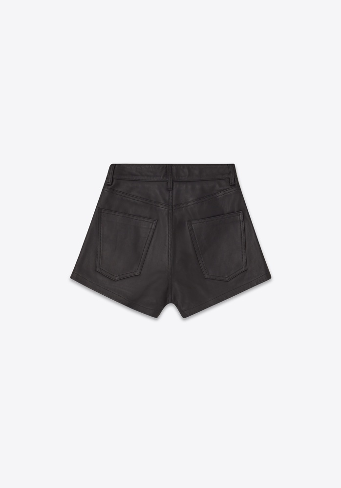 LEATHER SHORTS 72 BLACK - 4