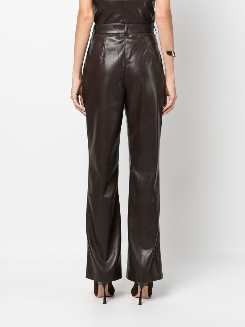 Leena faux-leather trousers - 4