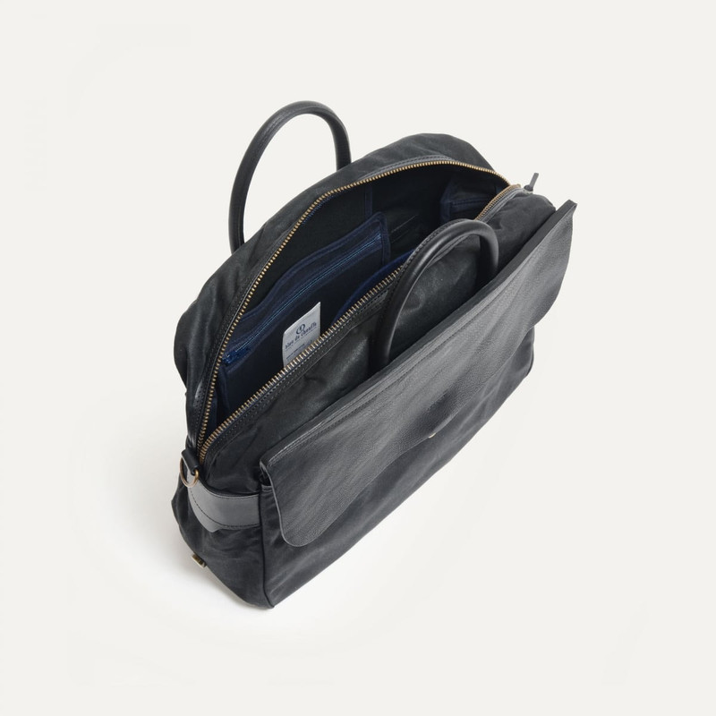 ZEPPO BUSINESS BAG  -  BLACK WAXED 5