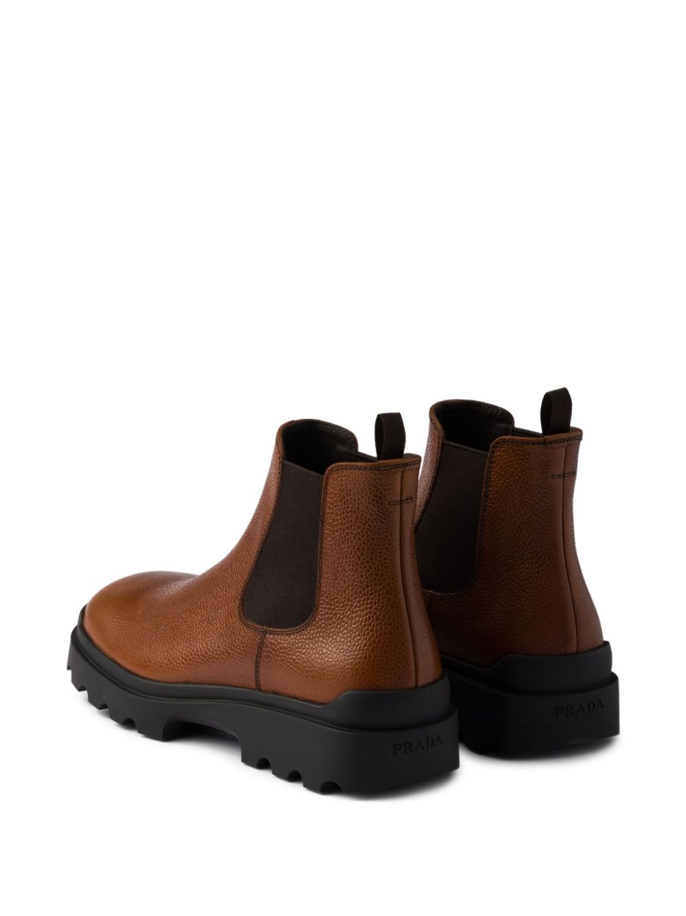 textured-leather chelsea boots - 3