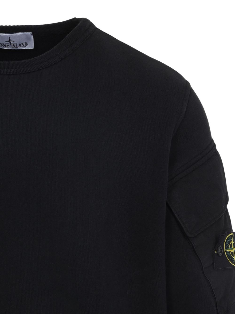 pocket-detail crew neck sweatshirt - 4