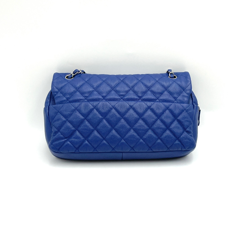 Chanel No. 18 Cobalt Blue Caviar Seasonal Classic Flap Bag Jumbo - 4