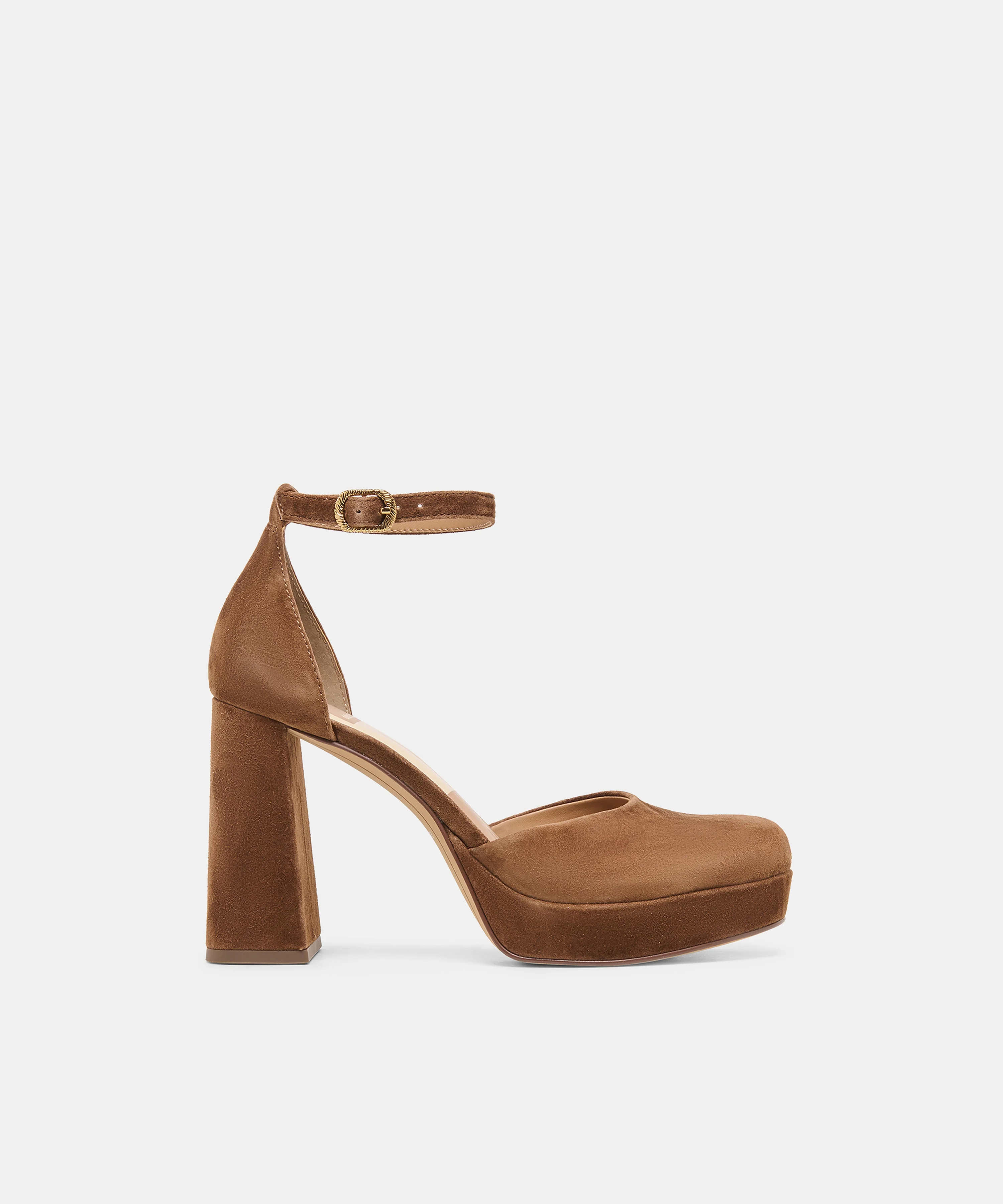 GARLYN HEELS COCOA SUEDE - 1