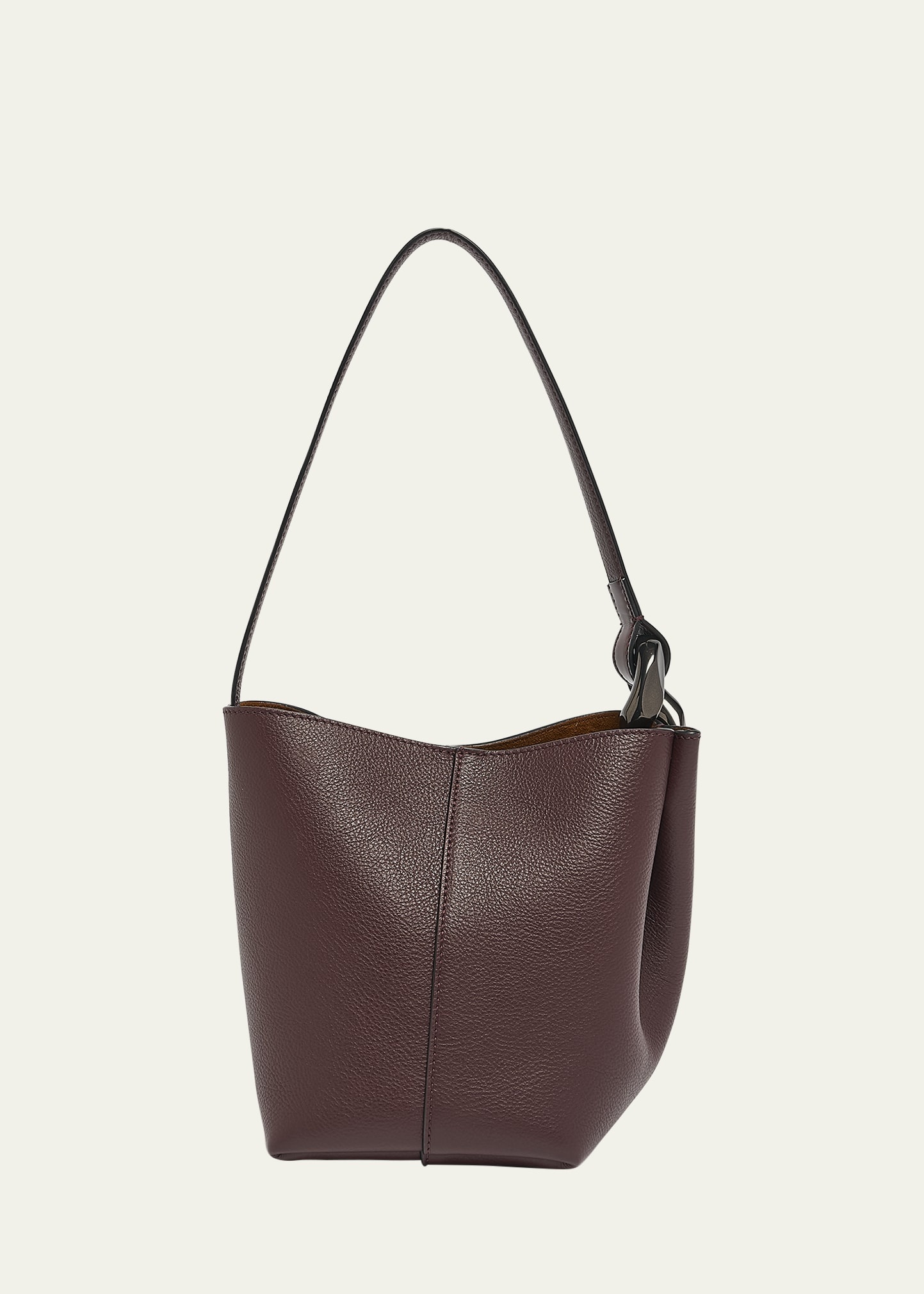 JW Anderson Corner Small Bucket Bag ハンドバッグ ブラウン JW Anderson Corner Calf Leather Bucket Bag - Bergdorf Goodman