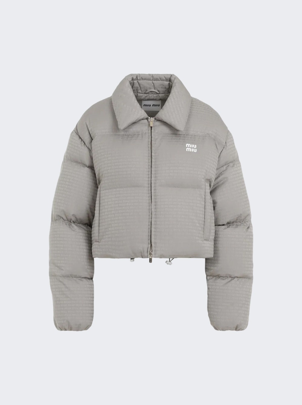 Nylon Puffer Jacket Grey - 1