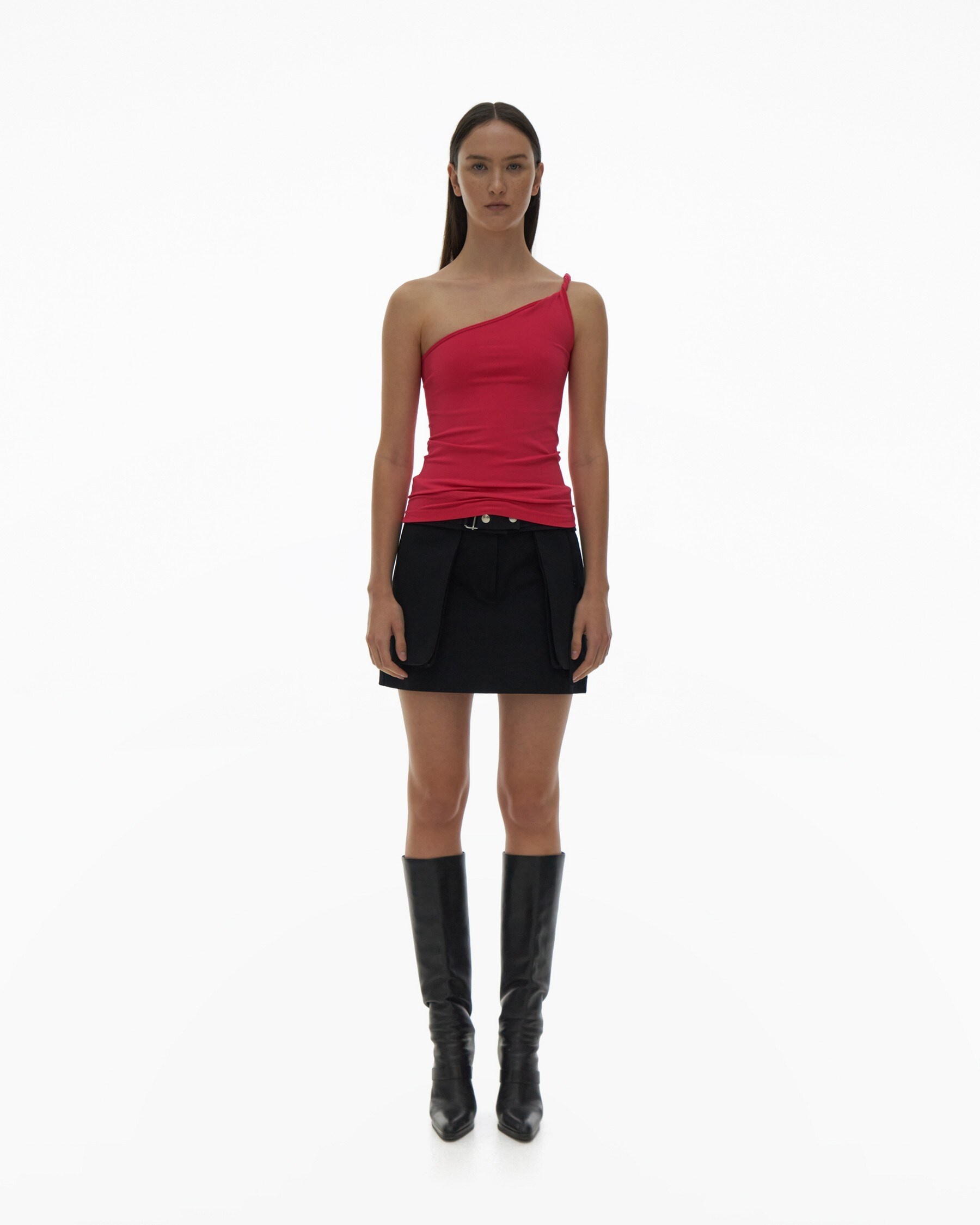 TWISTED ONE-SHOULDER TANK - 2
