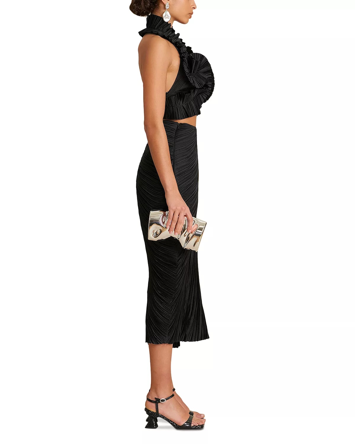 Sonoma Pleated Slit Maxi Skirt - 4