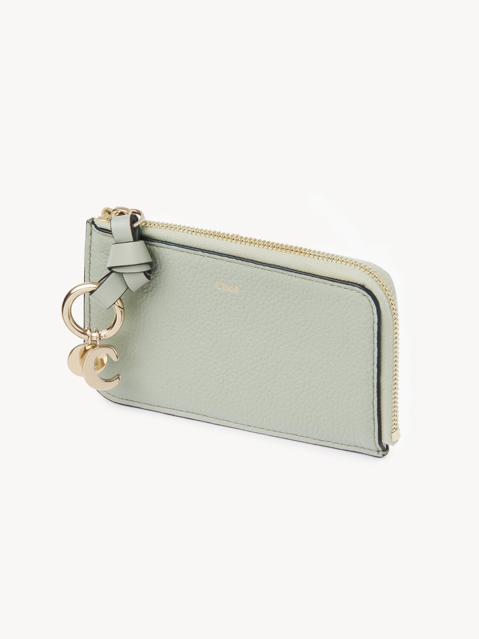 ALPHABET WALLET IN GRAINED LEATHER - 2
