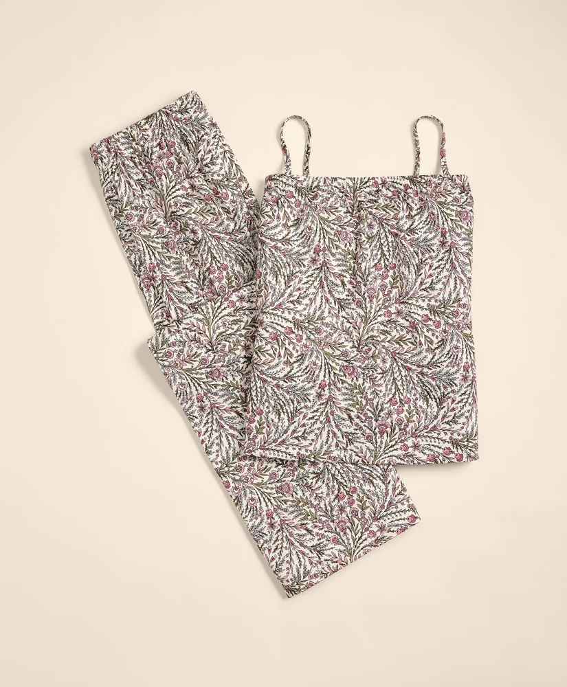Cotton Jersey Floral Pajamas - 1
