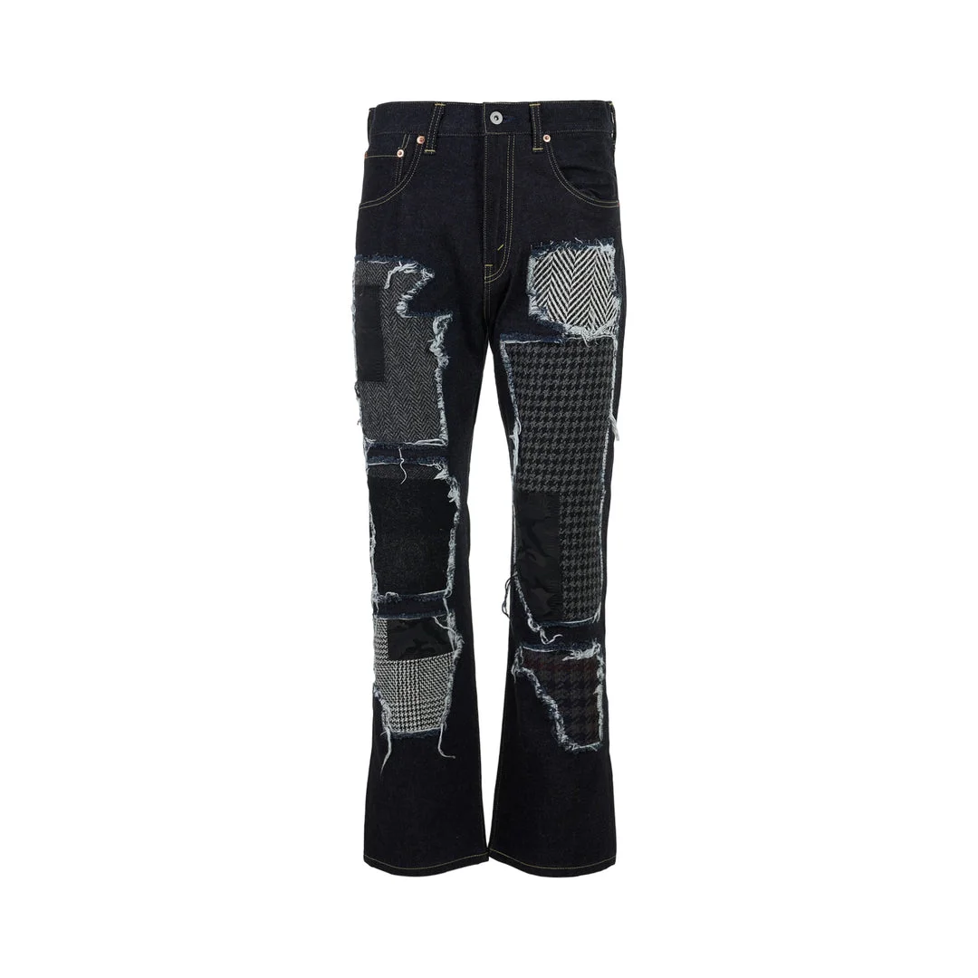 Multi Mix Patchwork Jeans - 1