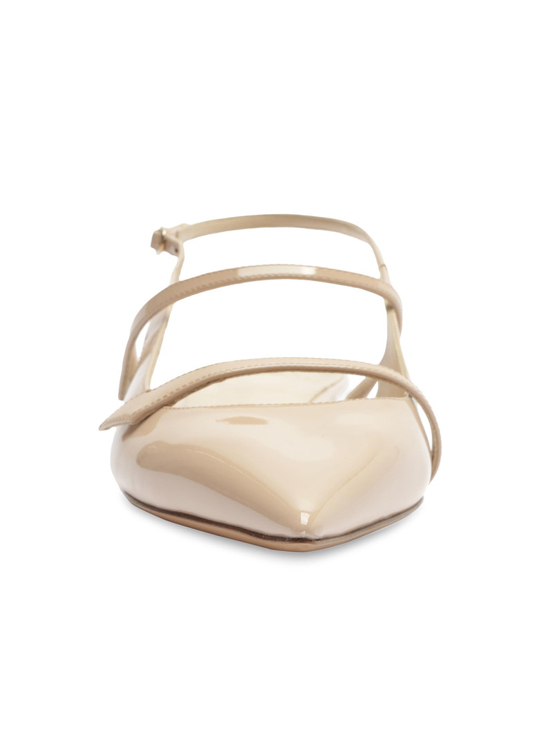 Women's Tita Patent Leather Slingback Flats - Semolina 5