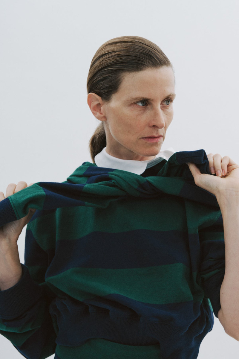 TWISTED COLLAR RUGBY JERSEY EMERALD GREEN NAVY 12