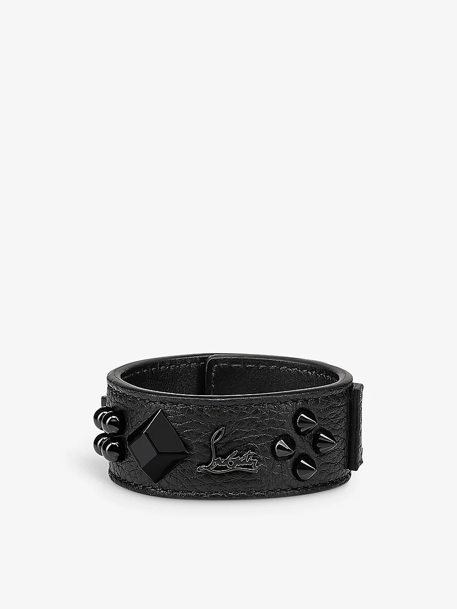 Paloma spike-embellished leather bracelet - 1
