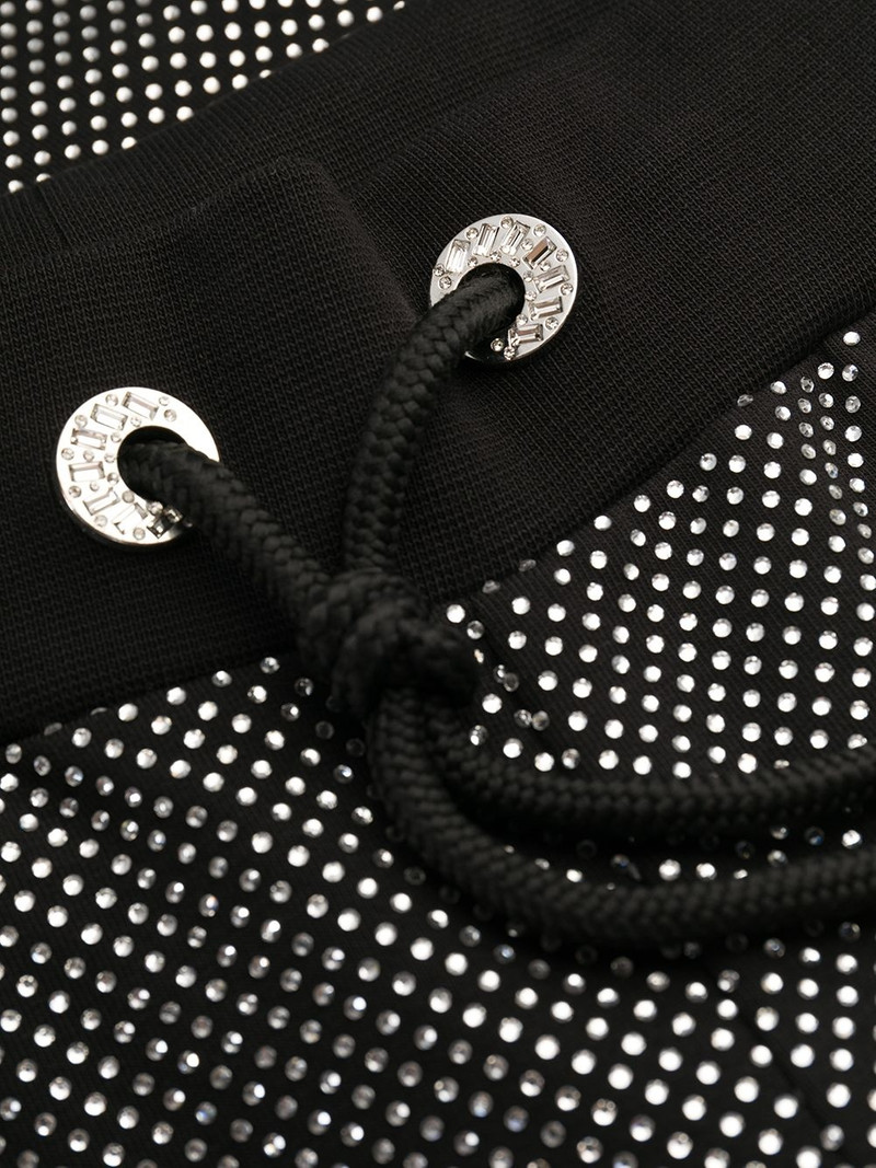 glitter-effect slim-fit trousers 6