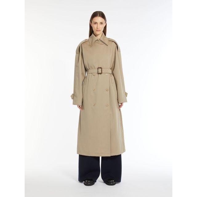 Max Mara Cotton and wool drip-proof over trench coat