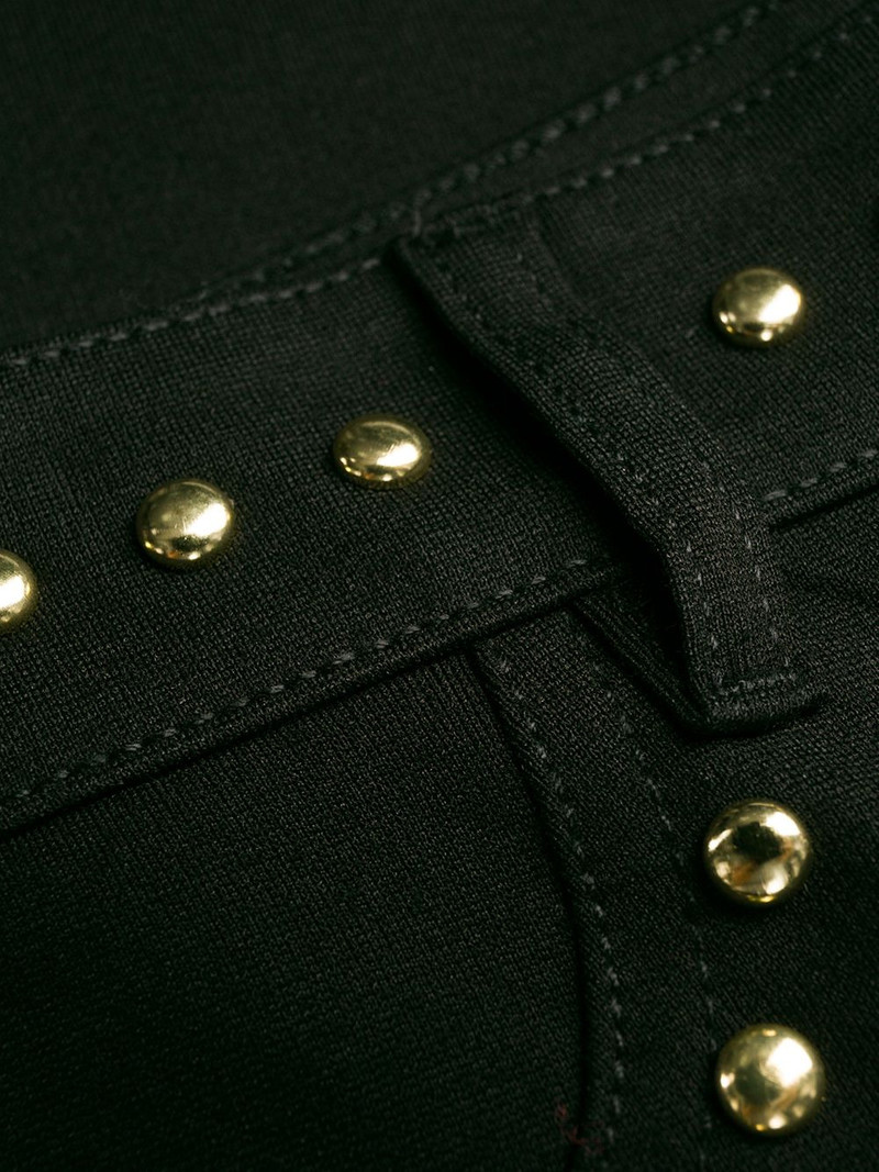 stud-detail skinny trousers 6